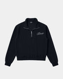 Knitted Quarter Zip Top